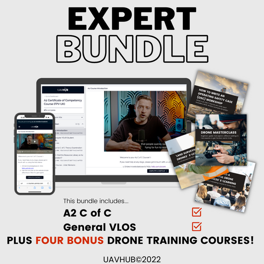 The EXPERT Drone Course Bundle - inc. CAA A2 C of C and GVC