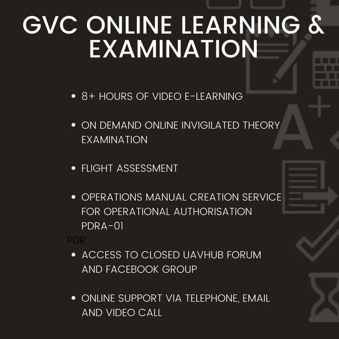 Advanced Online GVC + A2 CofC Drone Training Course Bundle UAVHub